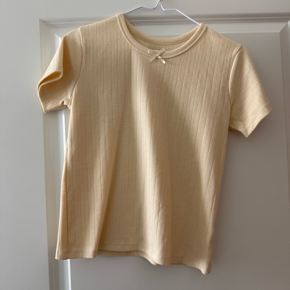 Brand New Daily Drills Pointelle Baby Tee